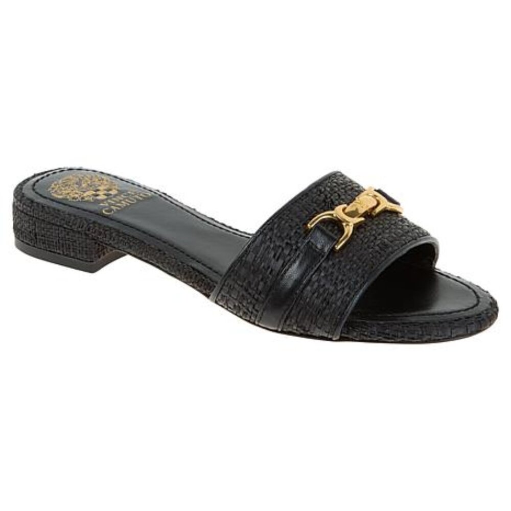 NWT Vince Camuto Women’s Maxine Horsebit Slide Sandals 7.5 - Picture 2 of 6
